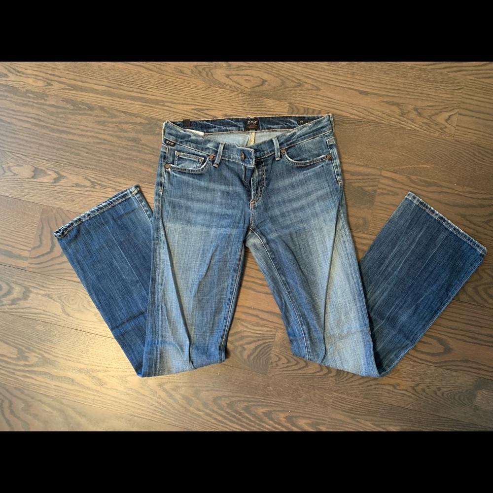 Citizens of humanity, petite bootcut denim, size 27.